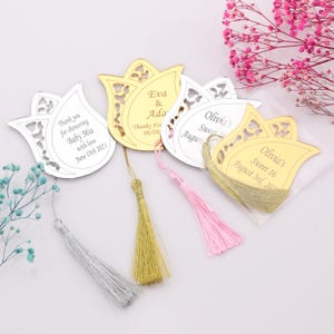 50 STÜCK Tulpe Acryl Spiegel Magnet, Hochzeit Gefälligkeiten, Babypartybevorzugungen, Sweet 16 Favor, Mis 15, Willkommensgeschenke, Quinceaño, Erwachsene Geburtstag