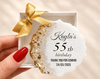 Adult Birthday Party Favors, Personalized Magnet, 40th 50th 60th 70th 80th 90th Keepsake Gift