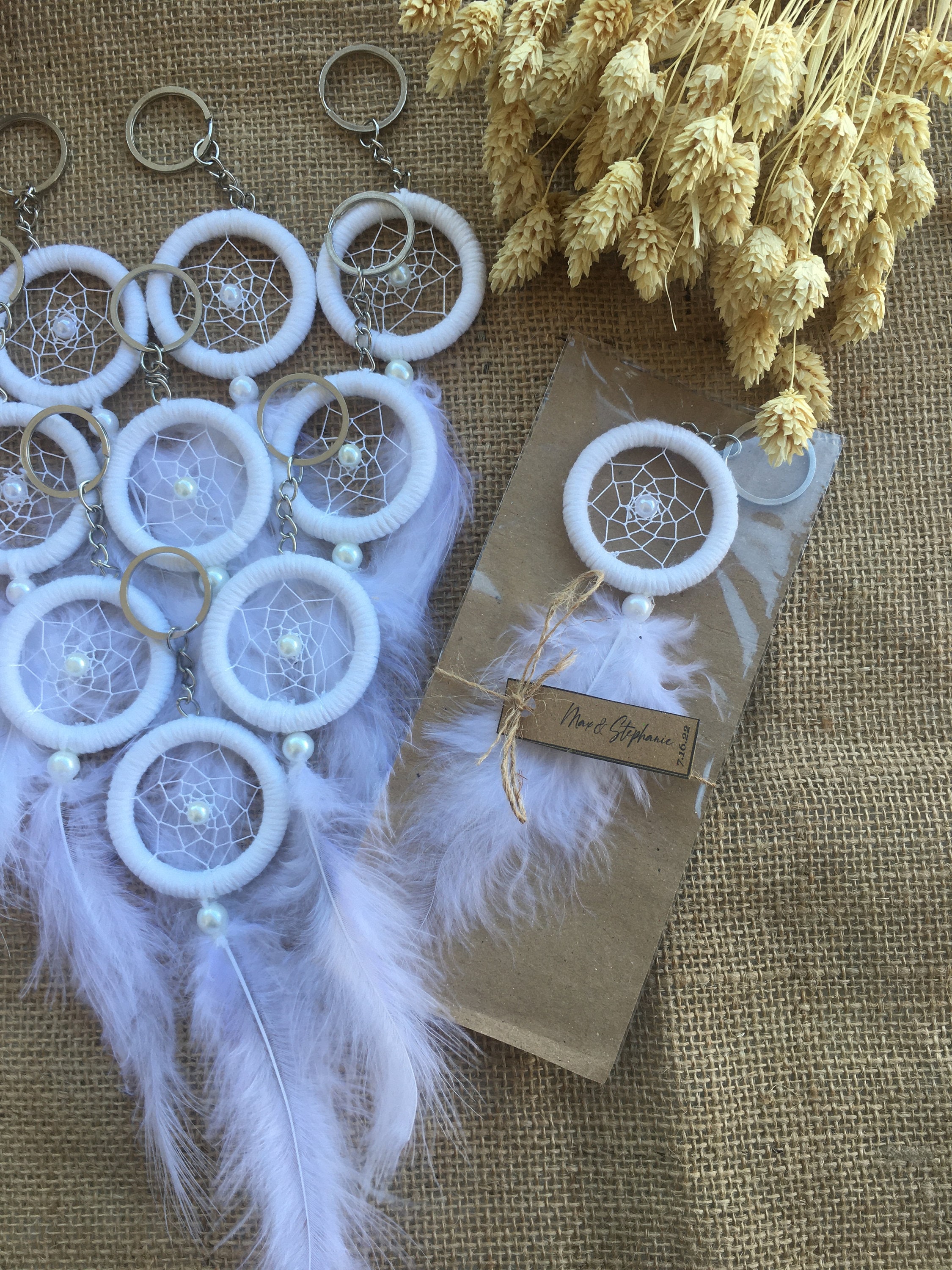 Dreamcatcher Keychain Favors For Guest Mini Dream Catcher Wedding Gifts Boho Baby Shower Favors Bohemian Wedding Favors Boho Party Favor
