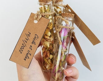 Herbal Tea blend Favor Personalized Guest Gift Tea Bar Favor Garden Tea Party Keepsake