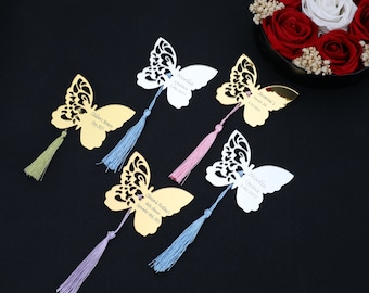 50 PCS Butterfly Custom Quinceañera Magnets, Wedding Acrylic Mirror, Sweet  16 Favors, Miss Quince 15 Favor, Personalized Baby Shower Favors