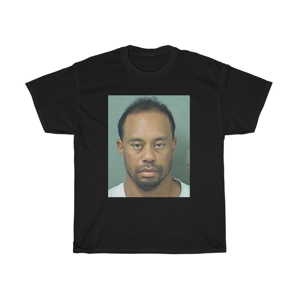 Tiger Woods Mug Shot Shirt | Etsy Australia