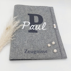 Zeugnismappe personlisiert | Zeugnismappe mit Namen | Geschenk zur Einschulung