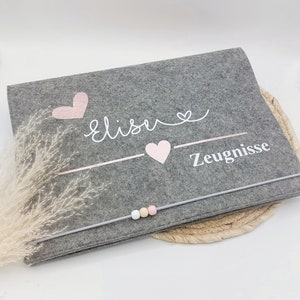 Zeugnismappe personlisiert | Zeugnismappe mit Namen | Geschenk zur Einschulung