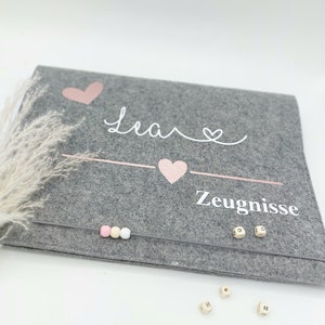 Zeugnismappe personlisiert | Zeugnismappe mit Namen | Geschenk zur Einschulung