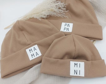 Hipster Beanie | Partnerlook Vater Sohn | Geschenk für Papa