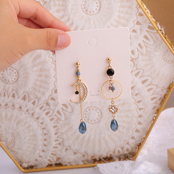 Korean Drop Earrings Etsy