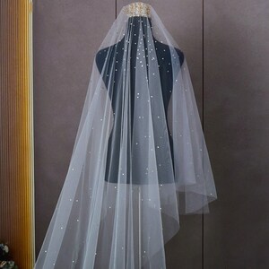 TailoredTulle Pleated Wedding Veil, Fingertip, Waltz Length