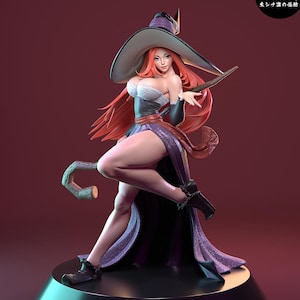 Dragon&#39;s Crown Witch Sorceress  3d printed resin high quality