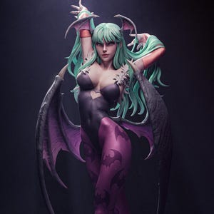 Morrigan Aensland from darkstalkers 3d printed resin high quality