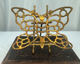Vintage Brass Butterfly Trivet/Wall Hanging by Andrea by Sadek