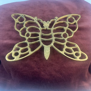 Vintage Brass Butterfly Trivet/Wall Hanging/Table Art by Andrea by Sadek
