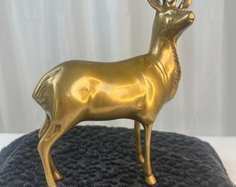 Vintage Brass Antelope/Gazelle Statue