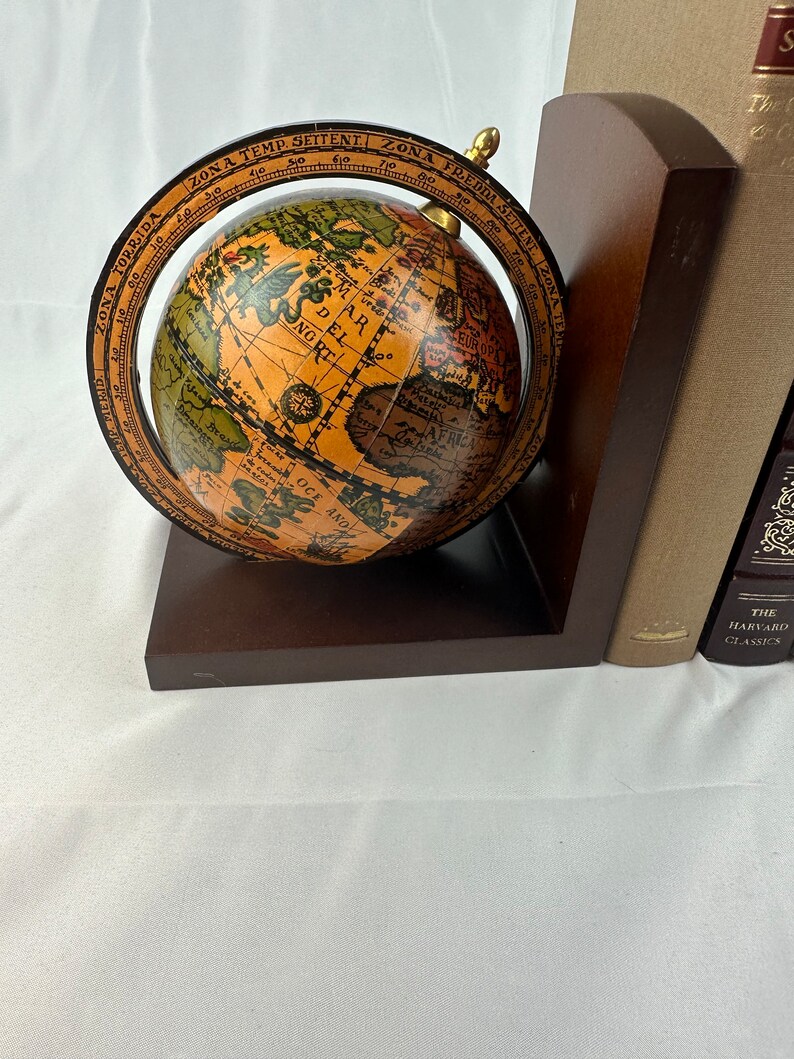 wooden globe bookends wooden globe bookends