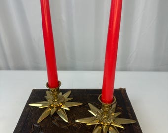 Biche Et Cerf En Laiton Doré – Décoration De Noël Rustique, Bambi Vintage