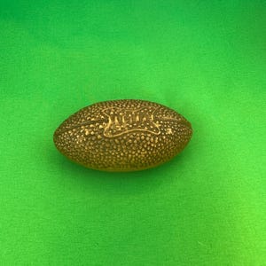 Vintage Brass Football Paperweight/Desk Decor