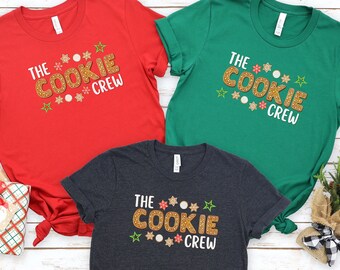 Cookie Crew Shirt, Christmas Shirt, Cookie Lover, Cookie Shirts, Christmas Baking Crew, Cookie Baking Shirt, Matching Family Shirts, Aprons