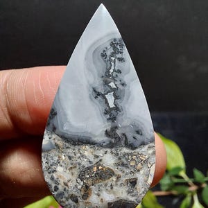 Maligano Bilder Jaspis Cabochon: Dendritischen Landschaftsstein