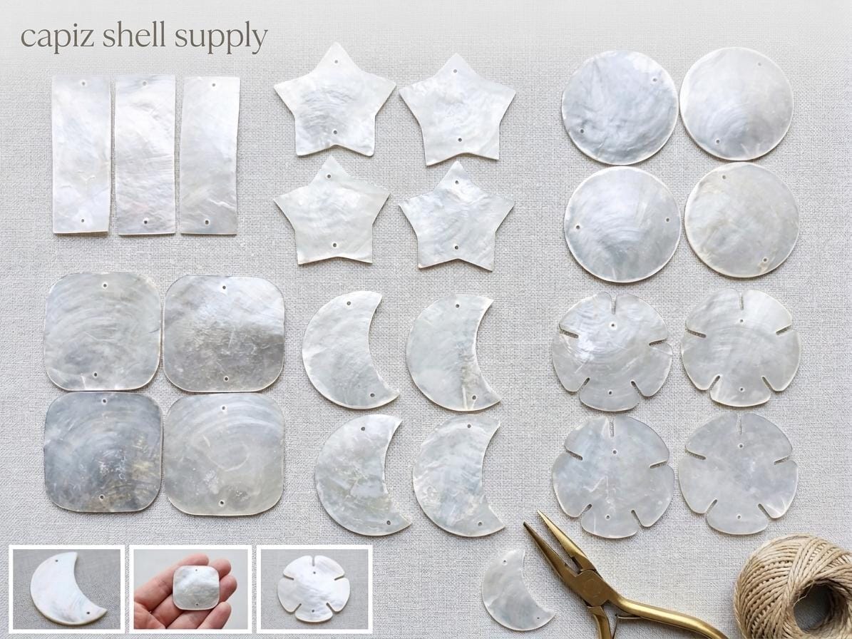 Capiz Shell Round Disks - Etsy