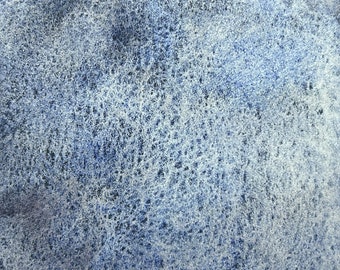 Nuit d'hiver  - Aquarelle artisanale - lune / demi-godets / quarts / mini quarts / dots sur rondin