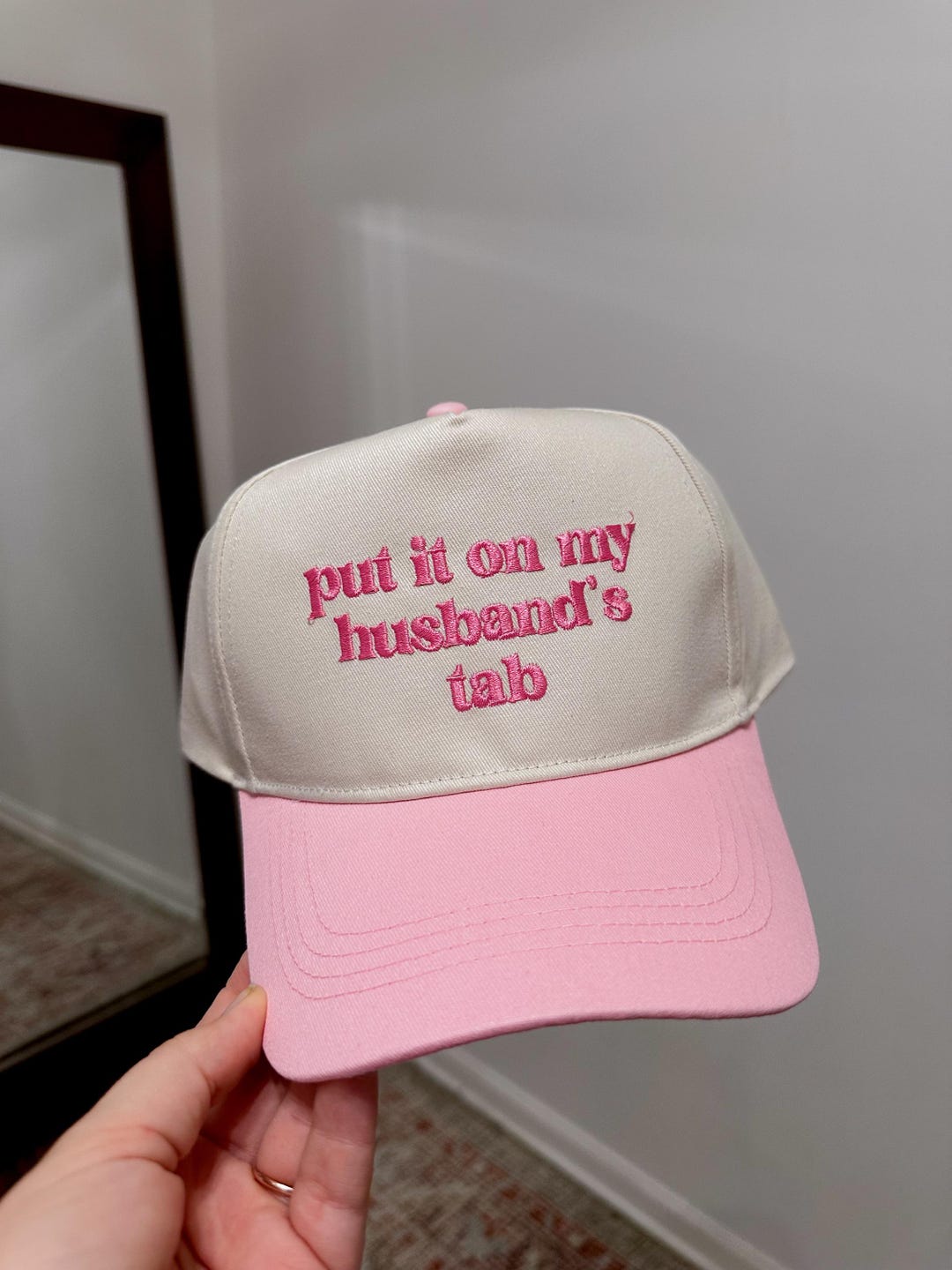 Put It on My Husbands Tab Trucker Hat, Women's Hat, Snapback Hat ...