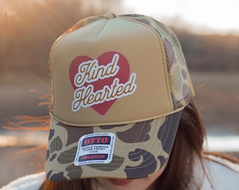 Boné de caminhoneiro de bom coração, chapéu feminino, chapéu de caminhoneiro de cowboy, chapéu estilo Nashville, chapéu de caminhoneiro camuflado, chapéu moderno, dia dos namorados