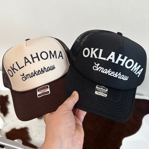 Oklahoma Smoke Show Trucker Hat, ZB Concert Hat, Country Hat, Oklahoma Made, Country Music Gift, Nashville, Cadeau voor haar, Cowgirl Hoed