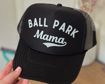 Baseball Mom Hat, Ballpark mama, Mother's Day gift, Sports Mom, Baseball Lover hat, Women's Hat