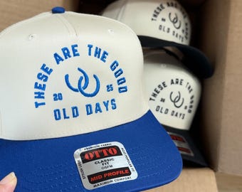Das sind die guten alten Tage Hut, Damenhut, Nashville Style Hut, bestickter Trucker-Hut, Küsten-Cowgirl, Country-Konzert, trendiger Hut