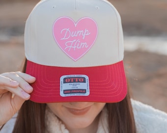 Dump Him Trucker Hat, Women's Hat, Snapback Hat, Cowboy Trucker Hat, Nashville Style Hat, Embroidered trucker hat