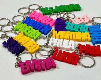 Llavero Personalizado con Nombre - Llavero Marcasitios  - Regalo Personalizado - Marcasitios - Boda - Comunión - llavero para mochila