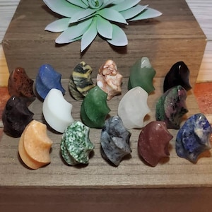 Mixed Material Mini Torch Flames. Natural Crystals. Hand carved crystals. Mini Carvings.