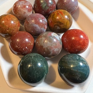 Ocean Jasper Sphere. Natural Crystals.