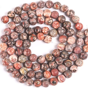 AAA Natural Leopard Skin Jasper Round beads 6MM 8MM 10MM High Quality Leopard Skin Jasper Round Smooth Beads 15.5&quot; Full Strand