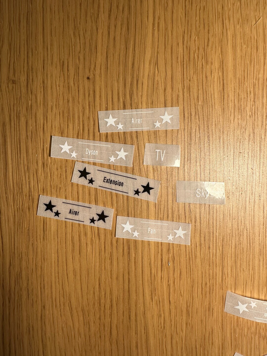 Plug Labels Clear Waterproof Custom Labels for Plugs, Sockets, Boxes, Tools ...