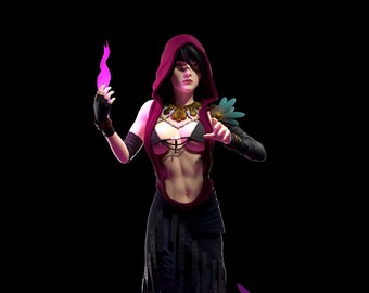 Morrigan Dragon Age Origins Model for Painting 15th Scale 5&quot;
