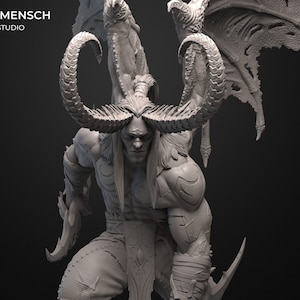 Illidan Stormrage WoW Model for Painting by Luftmensch