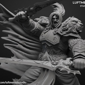 Varian Wrynn WoW Model for Painting by Luftmensch