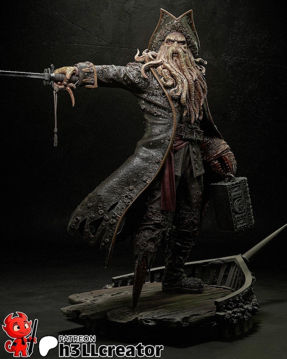 Pirates of the Caribbean Davy Jones Model for Painting - Etsy
