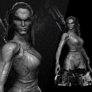 Proxima Midnight Bust Statue For Painting by Wicked