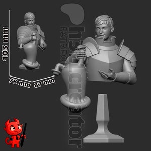 Delicious in Dungeon Laios Model for Painting - Etsy