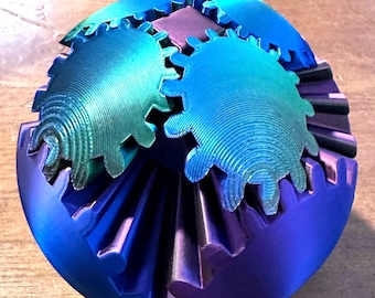 3D Gedrucktes Zahnrad Ball Fidget Spielzeug: Stressabbau Spinnspielzeug