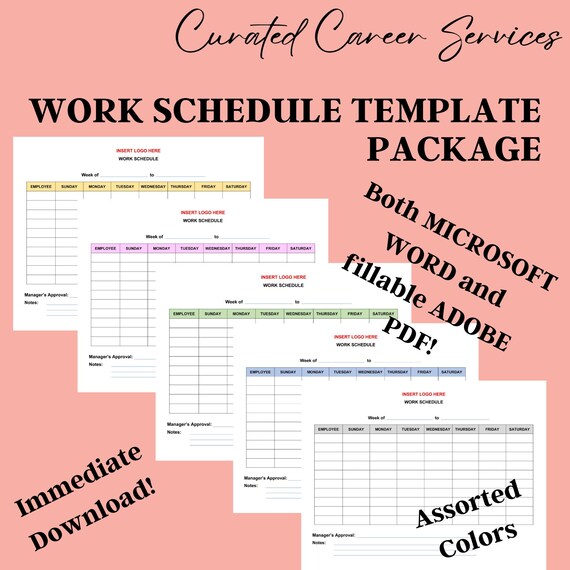 Work Schedule Calendar