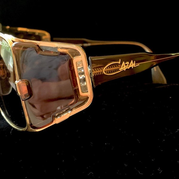 Cazal 955, Col 97, Made in West Germany, 1980s Sunglasses (Legend sunglasses, Cazal side frames, gold Cazal frames)