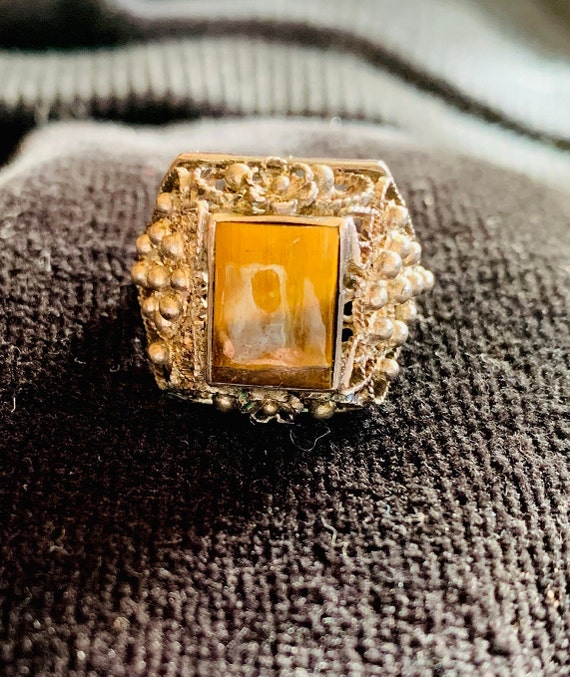 Anillo tigre plata hotsell