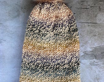 Adult Beanie with Pom Pom