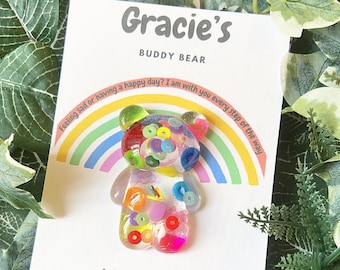 Resin Buddy Bear - Pocket Worry Pet, Anxiety Relief Gift