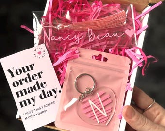 Personalized Acrylic Bookmark with Initial Keychain – Book Lover Gift