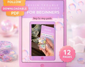 Gids voor het oplossen van problemen met hars voor beginners | Kleverige hars en bubbels repareren (digitale download)