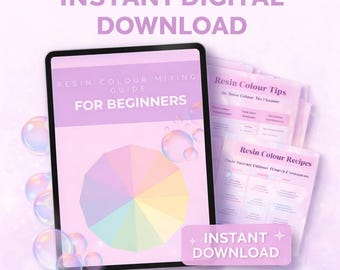 Gids voor het mengen van harskleuren voor beginners | Epoxyrecepten, tips (digitale download)